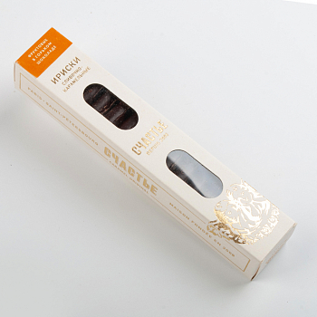 Фруктовые ириски в горьком шоколаде «Счастье» (75 г)