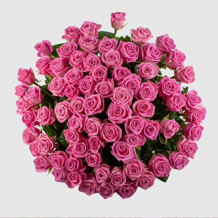 Букет из 75 роз Цвет сердца