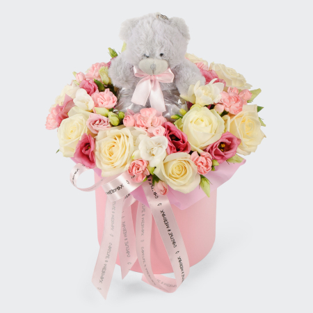 Букет в коробке Плюшевый праздник