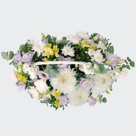 Букет в корзине Белая чайка