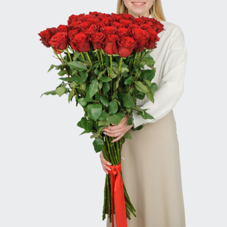 Букет 35 роз Высокие чувства