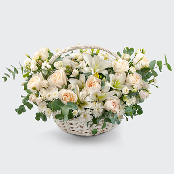 Букет в корзине Воздушные замки
