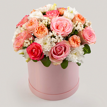 Букет в коробке Розовое настроение