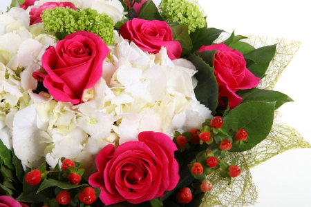 Букет с гортензиями Вам письмо