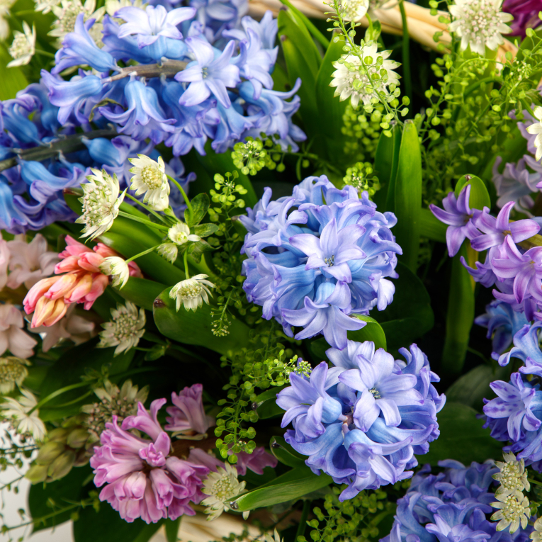 Букет с гиацинтами Восход луны