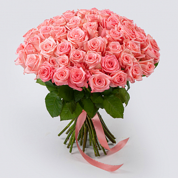 Букет Розовая королева (51 роза)