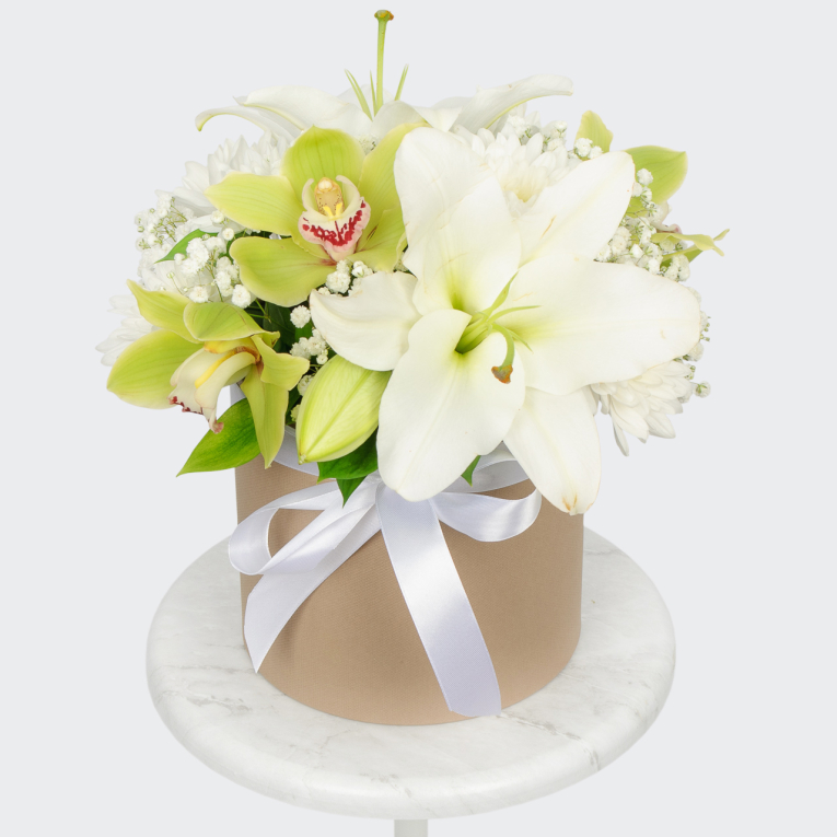 Букет в коробке По зову души