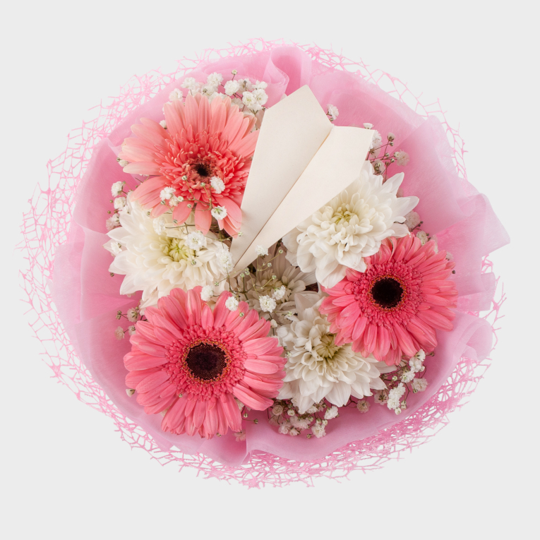 Букет Бумажный самолетик