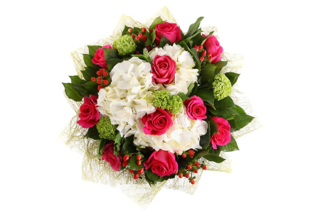 Букет с гортензиями Вам письмо