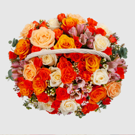 Букет в корзине Летняя прогулка