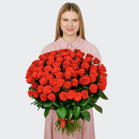 Букет из 75 розы Эль Торо