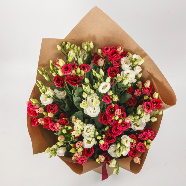 Букет из эустомы Мираж (медиум)