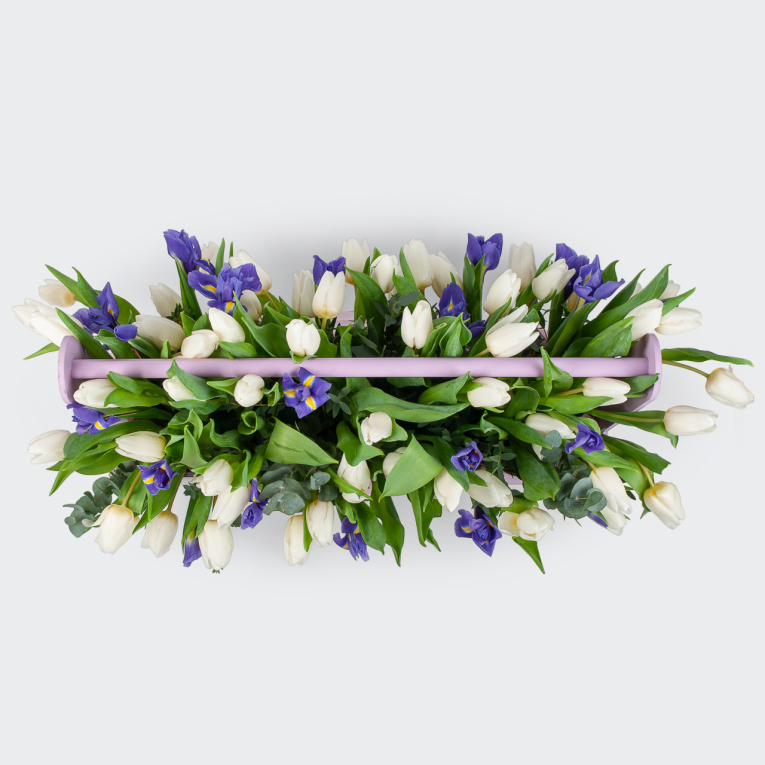 Букет в кашпо Апрельская любовь