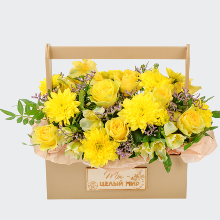 Букет в ящике Кладовая солнца