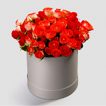 Букет в коробке Магия огня