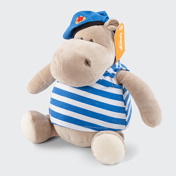 Мягкая игрушка «Бегемот ВДВшник» (20 см)