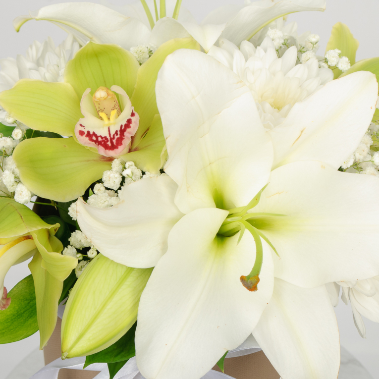 Букет в коробке По зову души