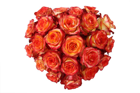 Композиция Пламенное сердце в коробке (малое)