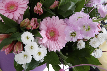 Букет Флюиды любви в шляпной коробке