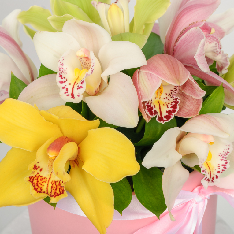 Букет в коробке Письмо без слов