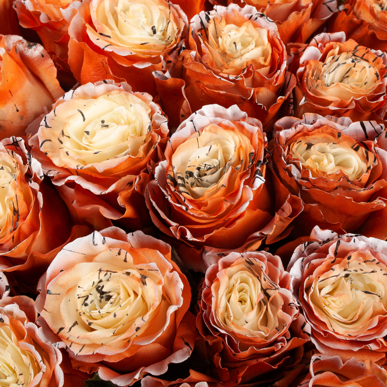 Букет 75 роз Золотые мгновения