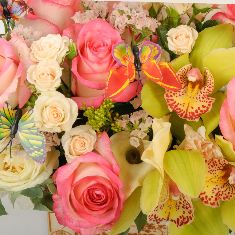 Букет в кашпо Цветочная фея