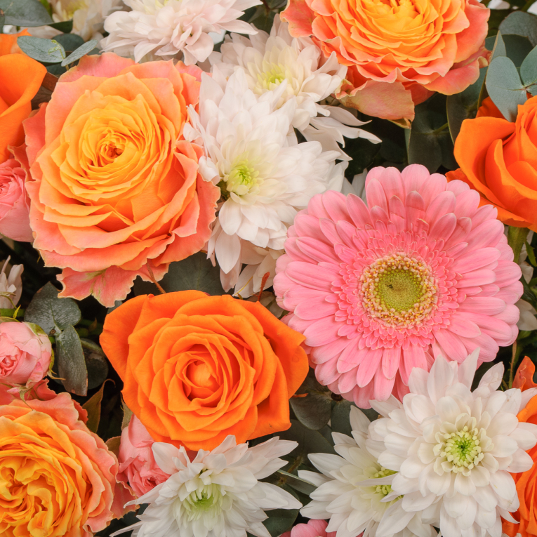 Букет в корзине Уроки красоты