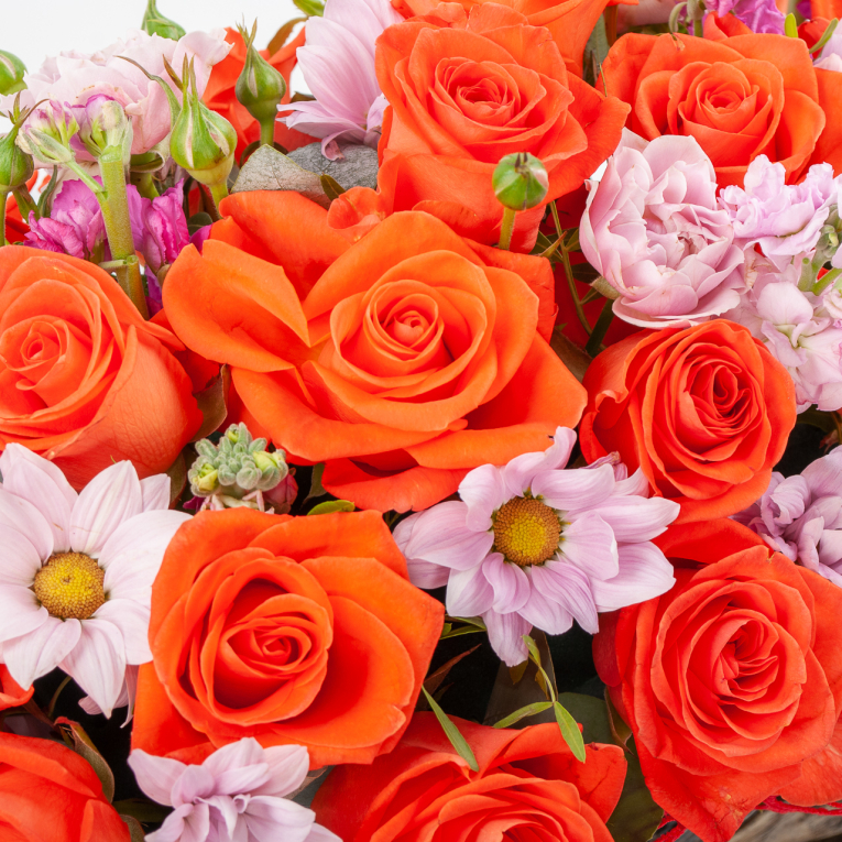 Композиция в кашпо Рыжая дриада