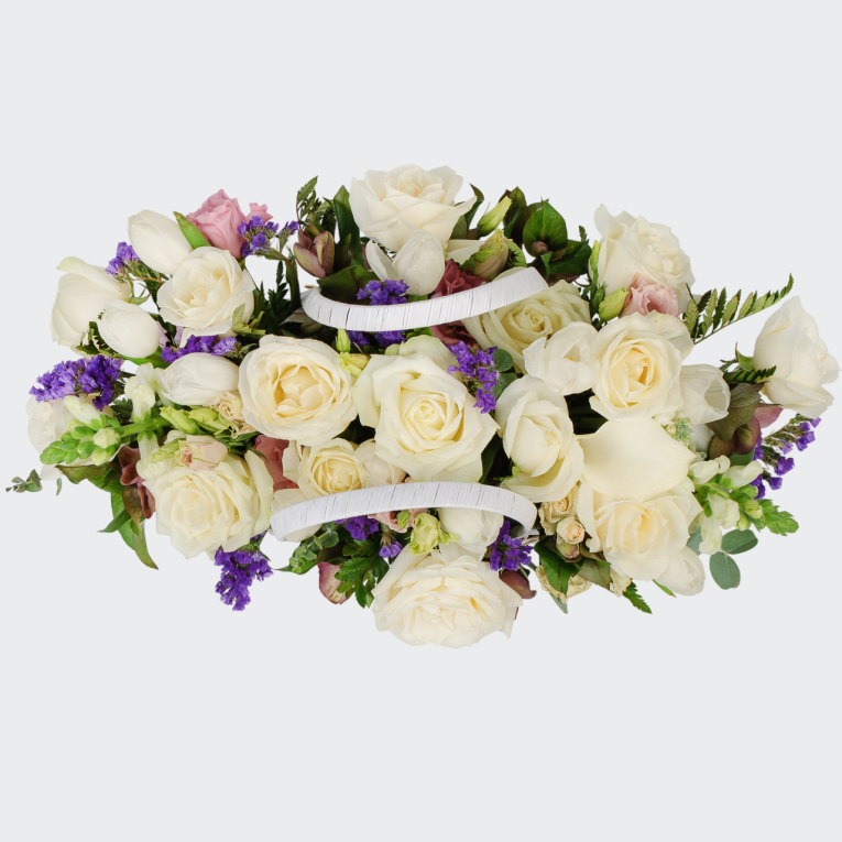 Букет в корзине Белая фея