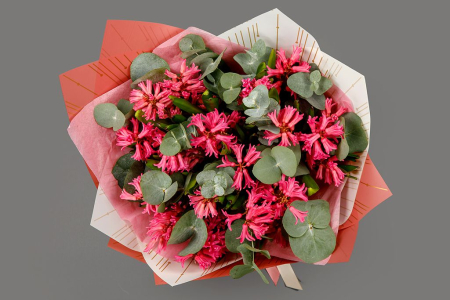 Букет с гиацинтами Тихий вечер