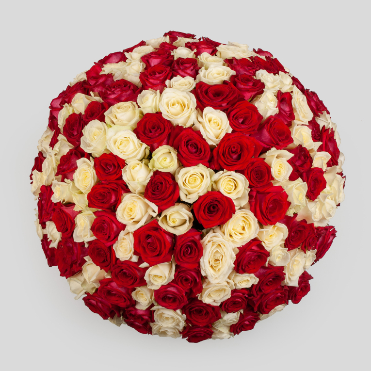 Букет из 151 розы Вера и любовь