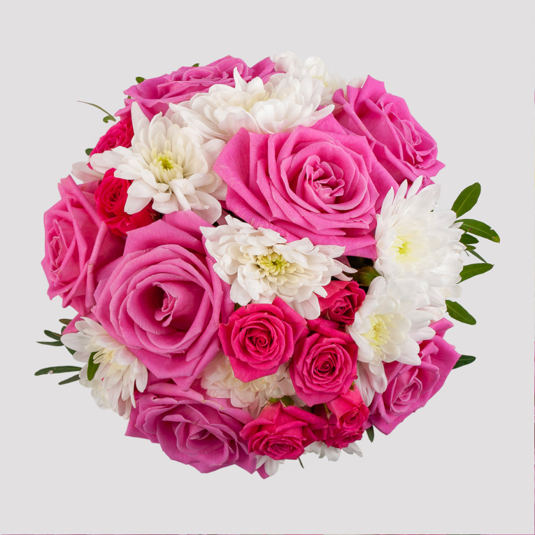 Композиция в кашпо Розовый мост