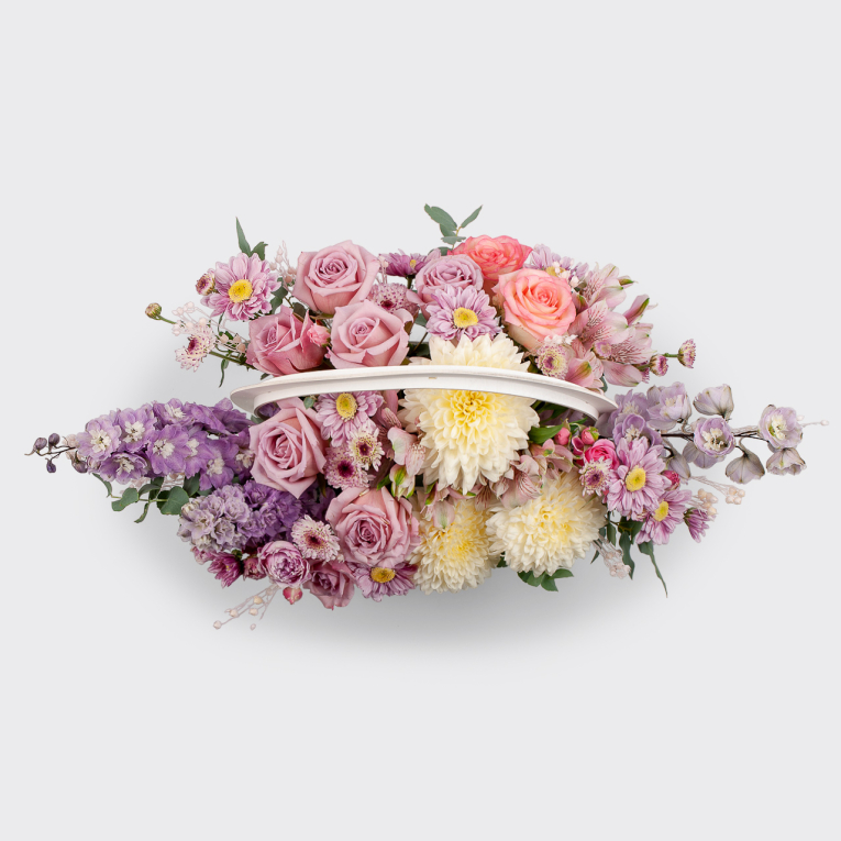 Букет в корзине Теплый ветер