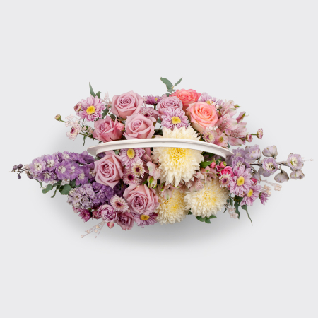 Букет в корзине Теплый ветер