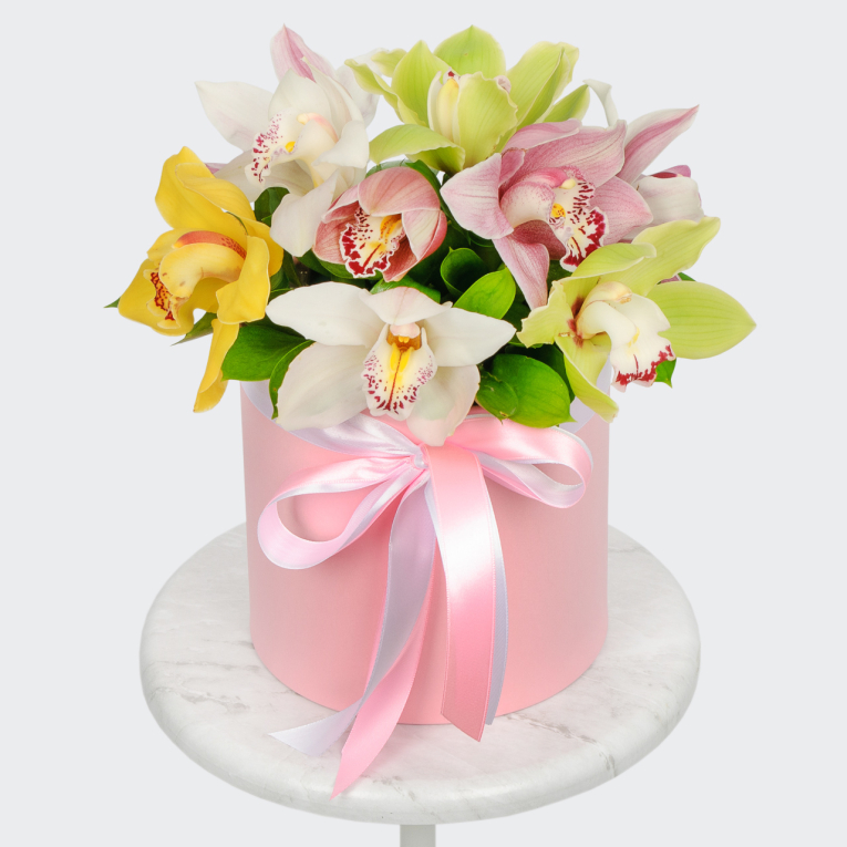 Букет в коробке Письмо без слов