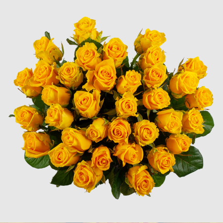 Букет из 35 роз Золото любви