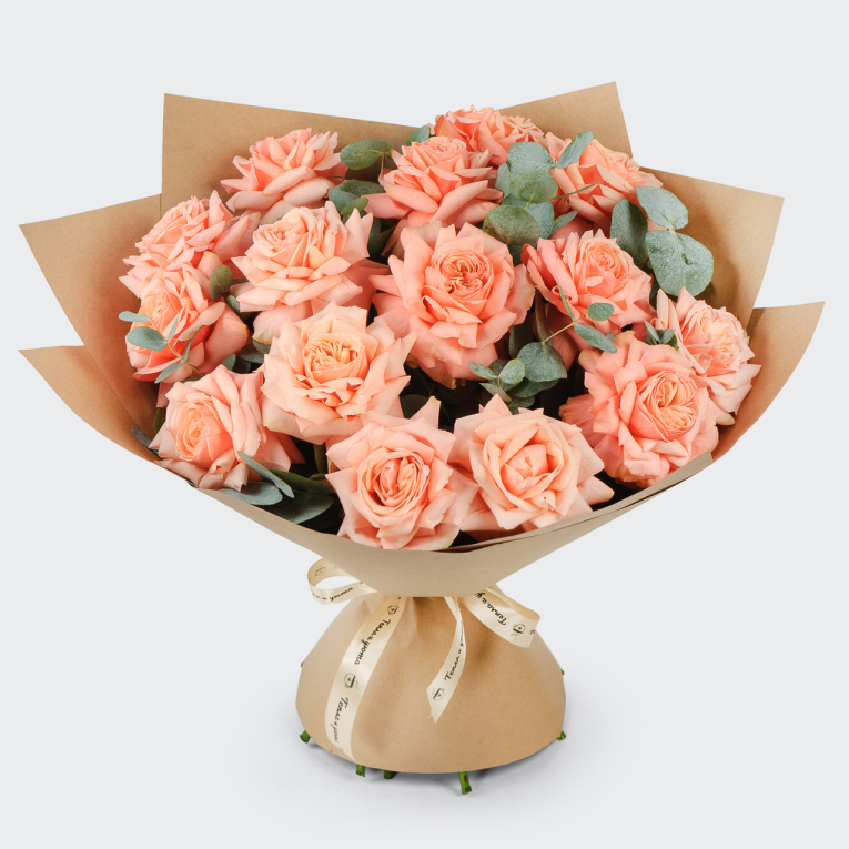 Букет из 15 роз Дыхание нежности