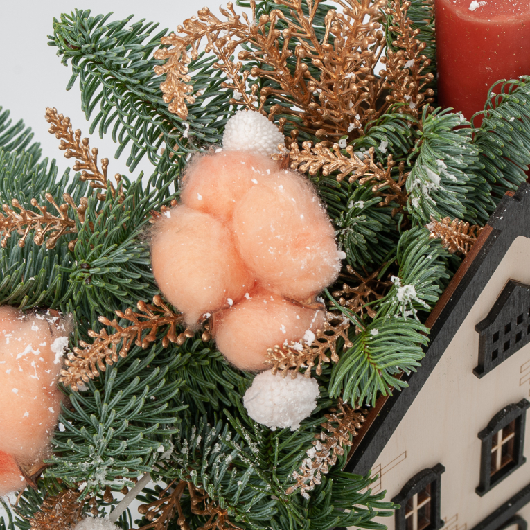 Композиция в кашпо Лесная сказка