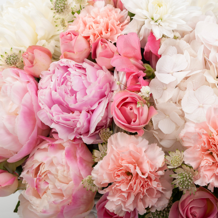 Букет в корзине Розовое солнце