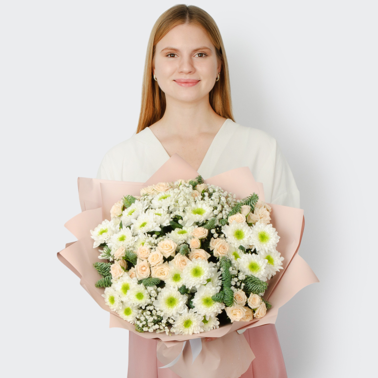 Букет Персиковое вдохновение