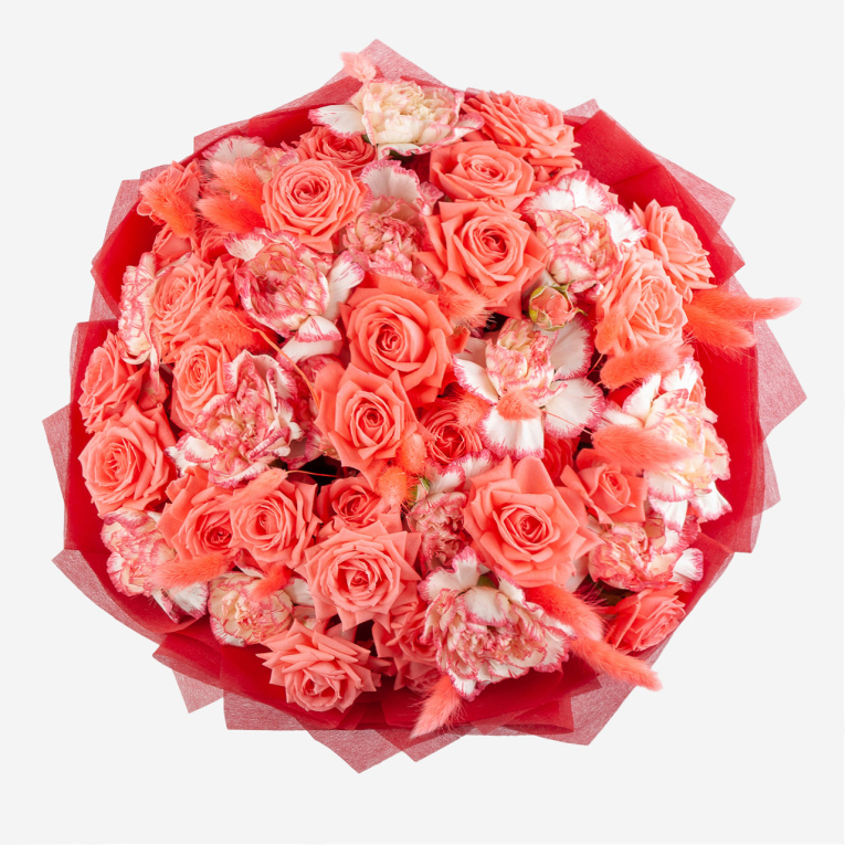 Букет Коралловый рассвет