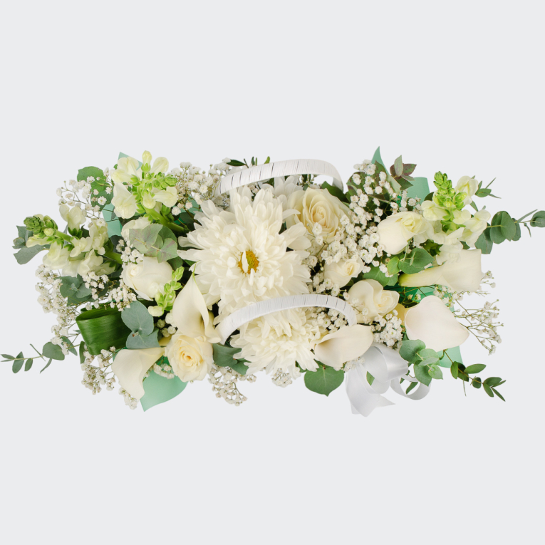 Букет в кашпо Тонкие линии