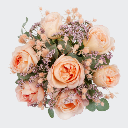 Букет в корзине Чайный жемчуг