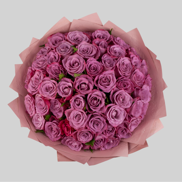 Букет из 51 розы Сияние аметиста