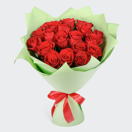 Букет из 19 розы Красный цвет страсти