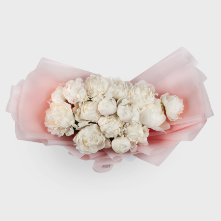 Букет из 15 пионов Искренний дар