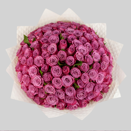 Букет из 101 розы Сияние аметиста