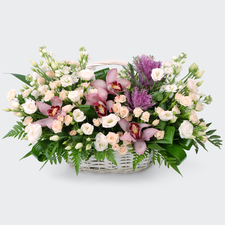 Букет в корзине Светлая мечта
