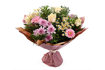 Букет Другая жизнь (розы, герберы, хризантема) Букет Другая жизнь (розы, герберы, хризантема)