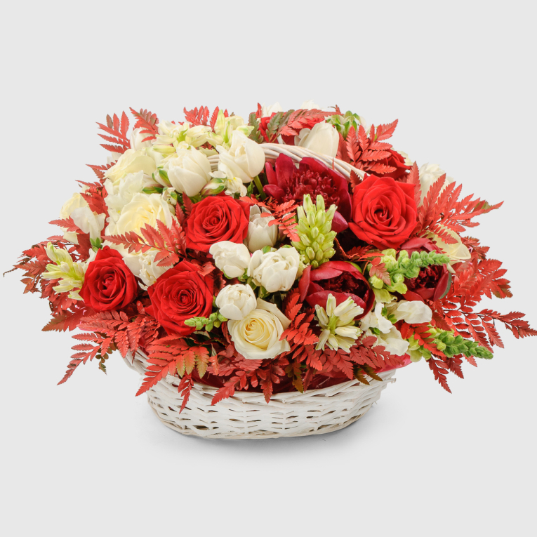 Букет в корзине Яркие чувства